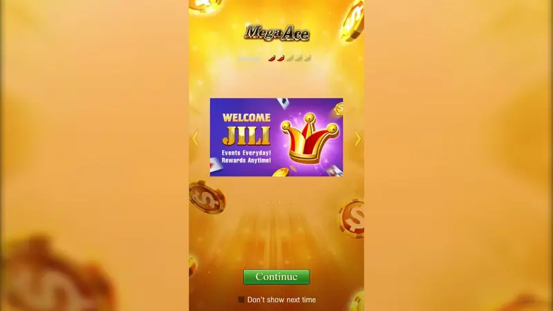 Mega Ace 슬롯(JILI) 시작 화면